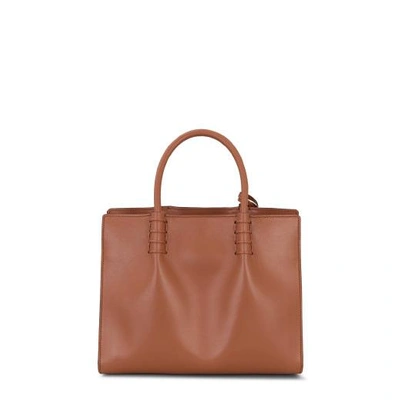 Shop Tod's Shopping Bag Mini In Brown