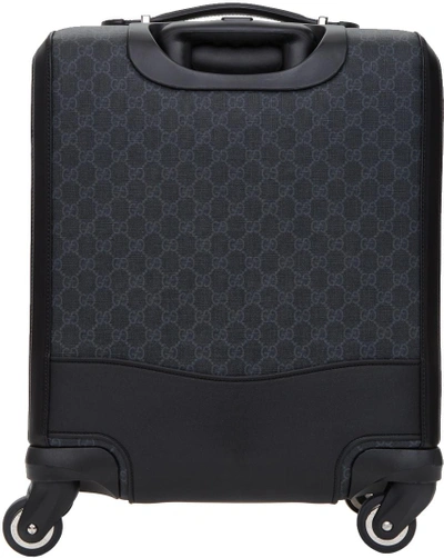 Black Mini GG Supreme Trolley Suitcase 