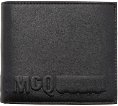 Shop Mcq By Alexander Mcqueen Black Logo Wallet