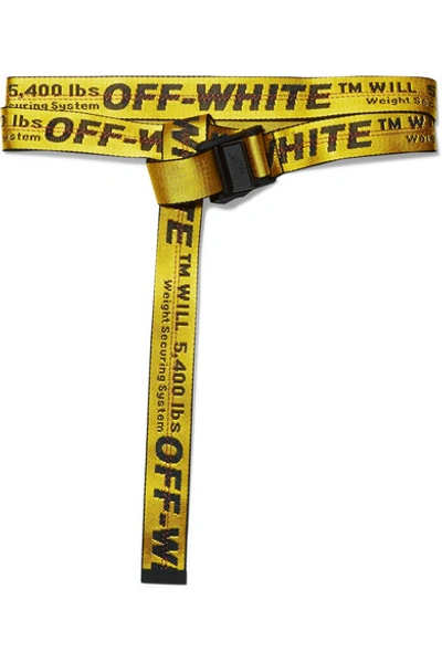 Shop Off-white Industrial 刺绣帆布腰带