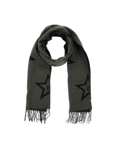 Shop Dondup Scarves In Military Green