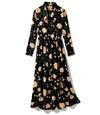 GANNI Black Floral Dress,GANNIEXCLUSIVE