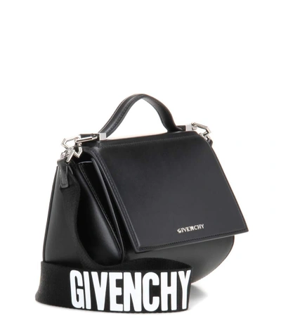 Shop Givenchy Pandora Box Mini Leather Shoulder Bag In Llack