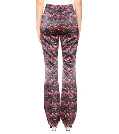 Shop Huishan Zhang Ivy Silk Satin Trousers In Multicoloured