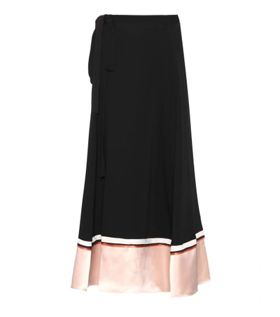 Shop Roksanda Leif Silk Skirt In Black