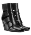 RICK OWENS LEATHER ANKLE BOOTS,P00252468