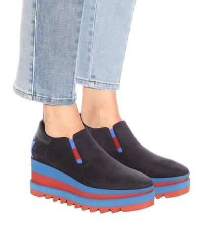 Shop Stella Mccartney Platform Slip-on Sneakers In Grey