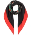 GUCCI PRINTED SILK SCARF,P00280366