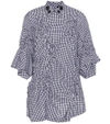 SIMONE ROCHA Checked cotton blouse