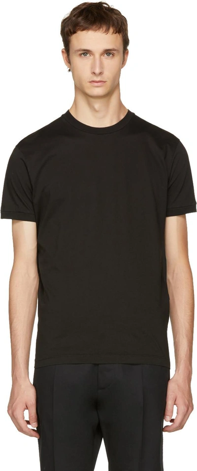 Shop Dsquared2 Black Chic Dan Logo T-shirt In 900 Black