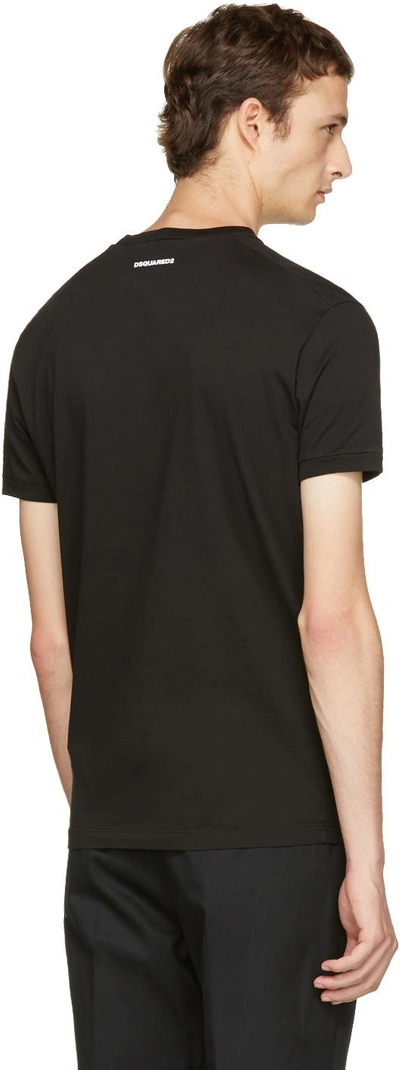 Shop Dsquared2 Black Chic Dan Logo T-shirt In 900 Black