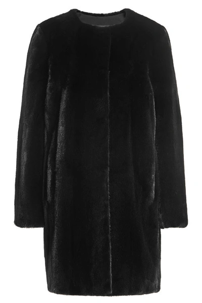 Yves Salomon Mink Fur Coat In Black