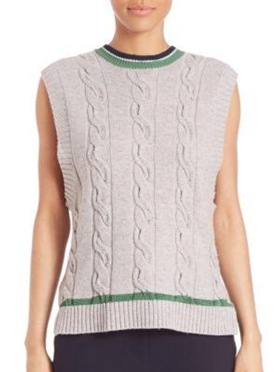 Shop 3.1 Phillip Lim / フィリップ リム Collegiate Sleeveless Knit Tank In Foggy