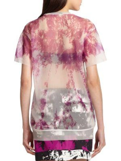 Shop Alexander Wang T Sheer Tie-dye Tee In Cobra Multi