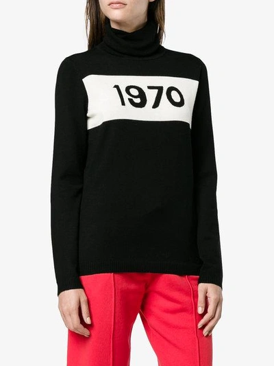 Bella Freud 1970 Wool Turtleneck Sweater In Black | ModeSens