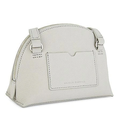 Shop Loeffler Randall Saffiano Leather Cross-body Bag In Lgy/bldnat