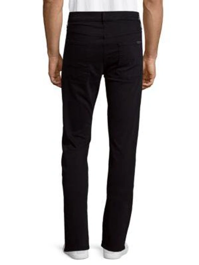 Shop 7 For All Mankind Slimmy Solid Jeans In Navy