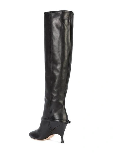 Shop Alchimia Di Ballin Buckle Detail Boots In Black