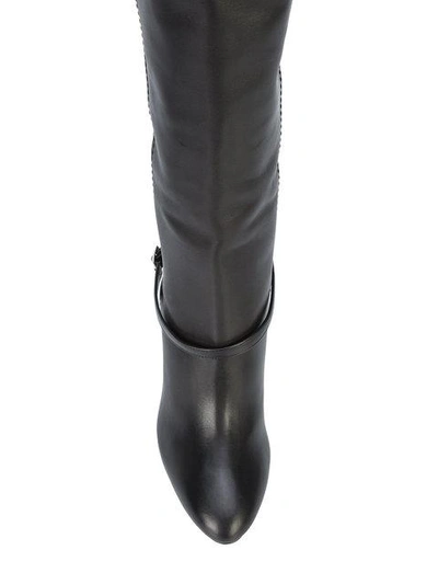 Shop Alchimia Di Ballin Buckle Detail Boots In Black