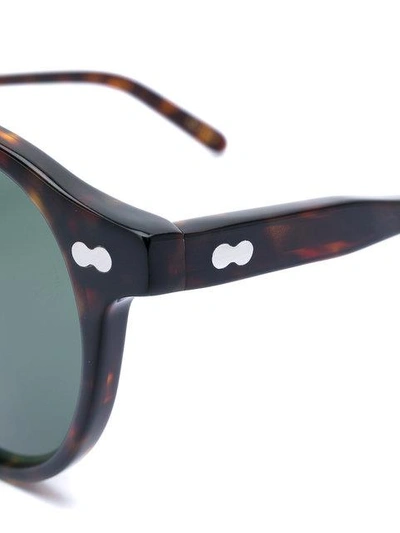 Shop Moscot Miltzen Sunglasses In Brown
