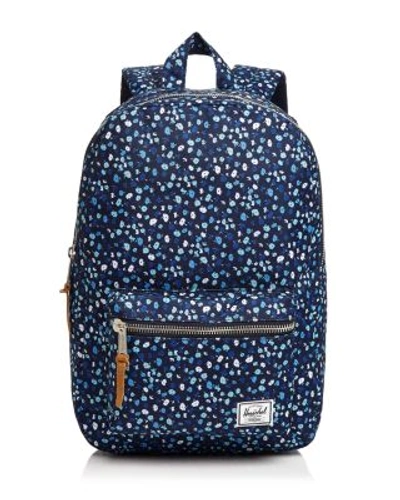 Shop Herschel Supply Co Settlement Mid Volume Backpack In Peacoat Blue Mini Floral