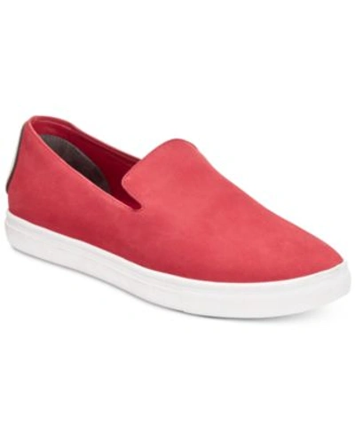 Dkny Jillian Slip-on Sneakers, Created For Macy's In Red