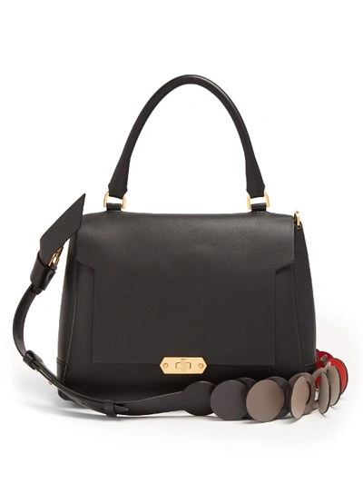 Anya Hindmarch Bathurst Small Leather Shoulder Bag In Black Multi