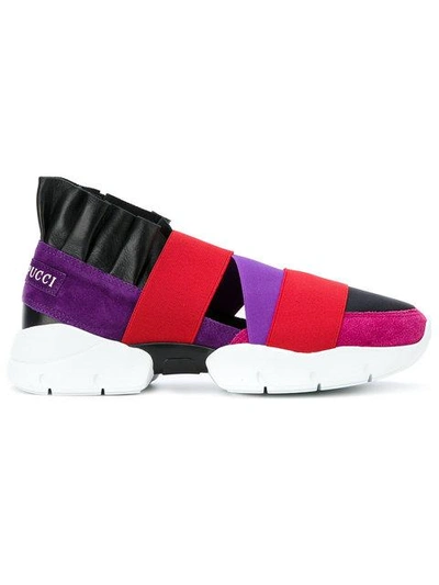 Pucci Ruffled Slip-on Sneakers In Red