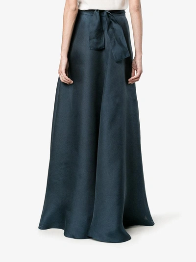 Shop Rosie Assoulin Transformer High-waisted Skirt In Blue