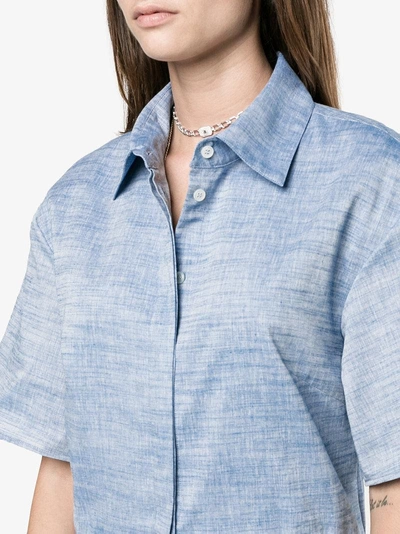 Shop Rosie Assoulin The O.g. Shirt Dress In Blue