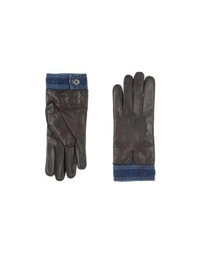Shop Dsquared2 Gloves In Dark Brown