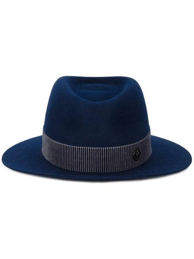 Shop Maison Michel Blue André Trilby Hat