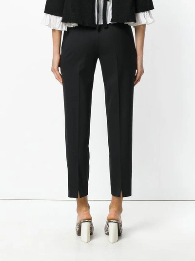 Shop Piazza Sempione Klassische Cropped-hose In Black