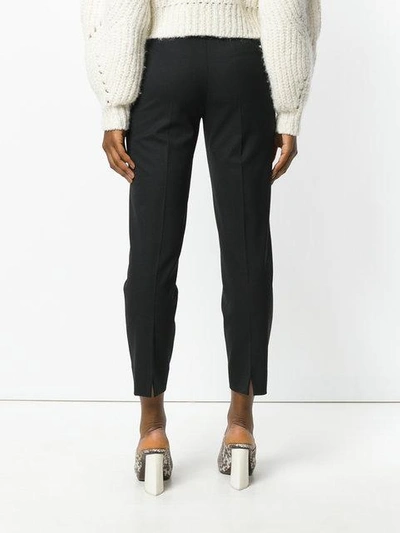 Shop Piazza Sempione Cropped Suit Trousers In Blue