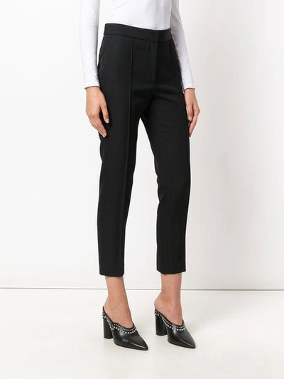 Shop Iro Cropped Trousers In Black
