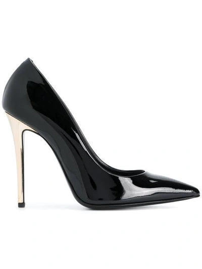 Shop Ermanno Scervino Metal Heel Pumps In Black