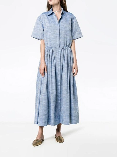Shop Rosie Assoulin 'the O.g.' Hemdkleid In Blue