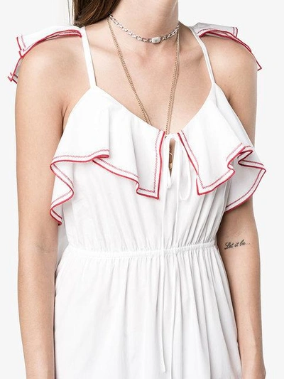 Shop Rosie Assoulin Cranes In The Sky Dress - White