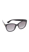 Gucci Sensual Romanticism Cat Eye Sunglasses In Black/grey
