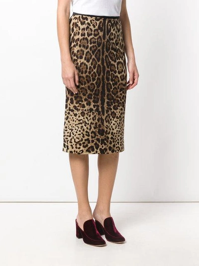 leopard print pencil skirt