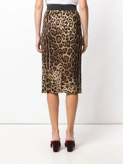 leopard print pencil skirt