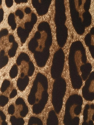 Shop Dolce & Gabbana Leopard Print Pencil Skirt