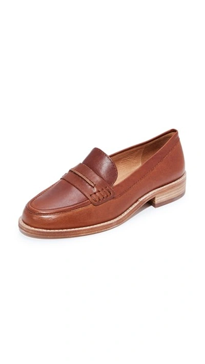 Madewell The Elinor Loafer In Dark Chestnut