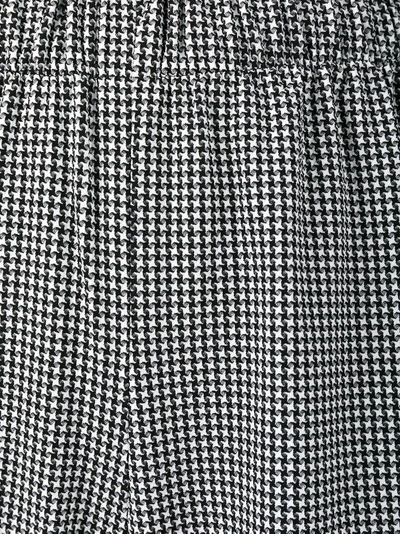 Shop Prism Houndstooth Cropped Trousers In Black