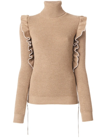 N°21 Frilled Detail Turtleneck Jumper