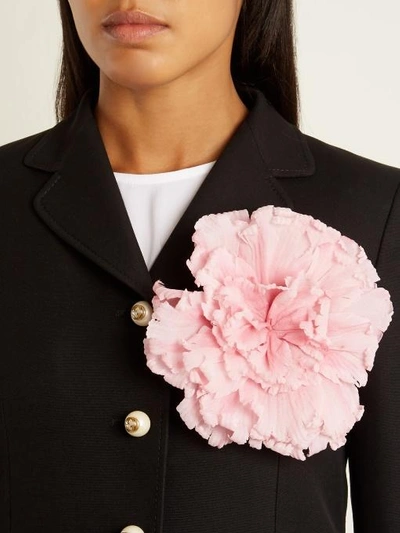 Ann Demeulemeester Large Flower Brooch in Pink