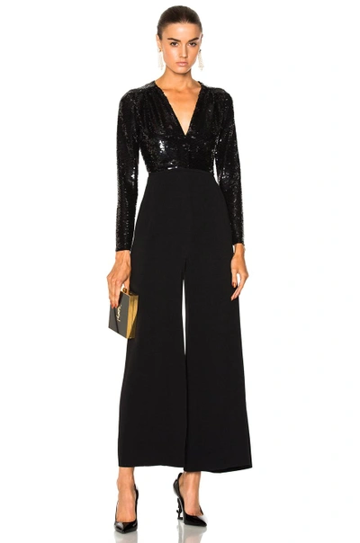 Shop Stella Mccartney Rosie Sequin Top Jumpsuit In Black