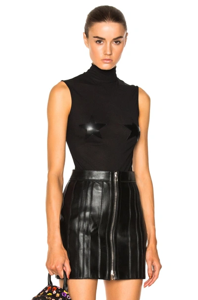 Shop Givenchy Star Sleeveless Bodysuit In Black