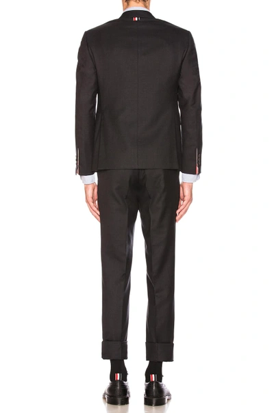 Shop Thom Browne Classic Wool Suit In Charcoal