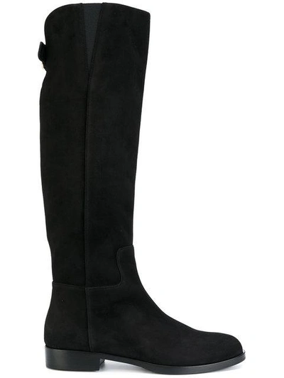 Shop Dolce & Gabbana Dg Riding Boots In Black